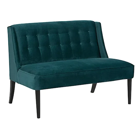 Contemporary Settee with Mid Century Modern Inspiration